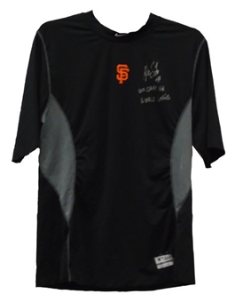 2012 Marco Scutaro San Francisco Giants Game Used World Series Dri-Fit Undershirt